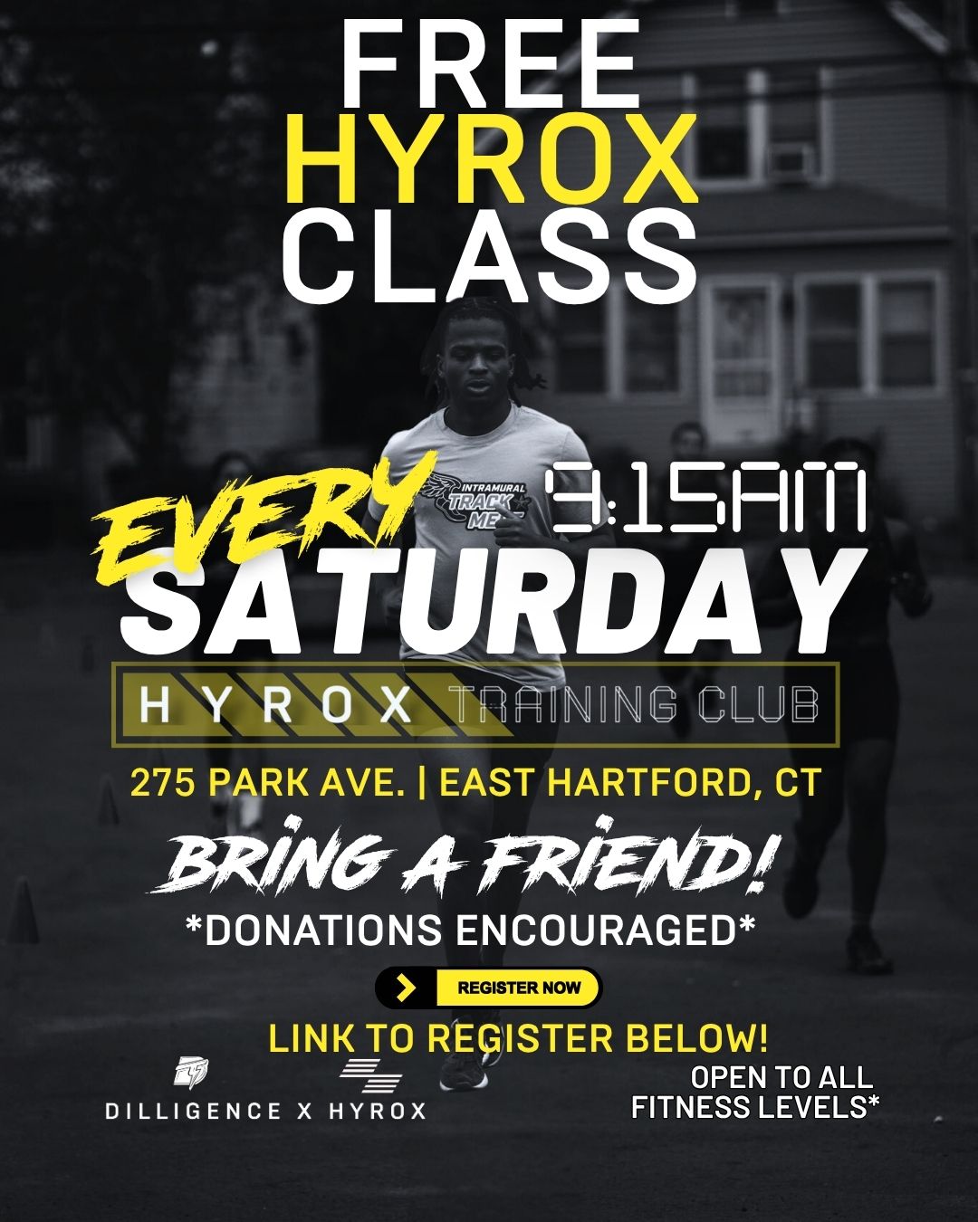Free HYROX Class - Every Saturday 8:15am at HYROX Training Club, 275 Park Ave, East Hartford, CT
